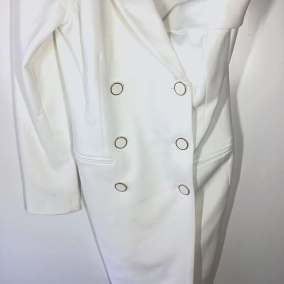 Veronica Beard‎ Middleton One Shoulder Blazer Dress White Size 12 - Picture 7 of 15